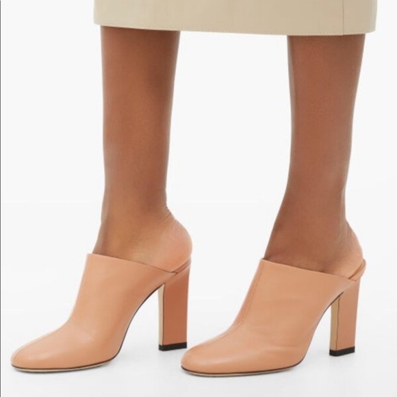 Wandler | Casta Block Heel Mules Sepia Tan Size 6.5 NEW - Picture 2 of 14